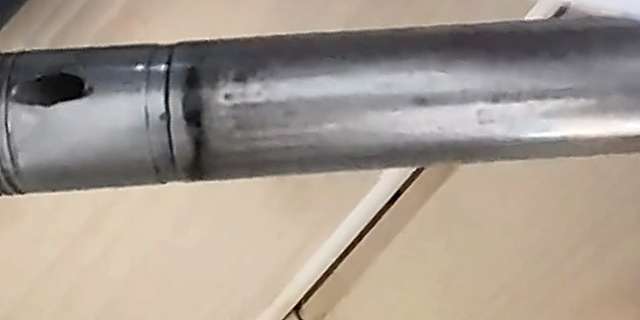 Barrel after one pass of Buffalo gun oil